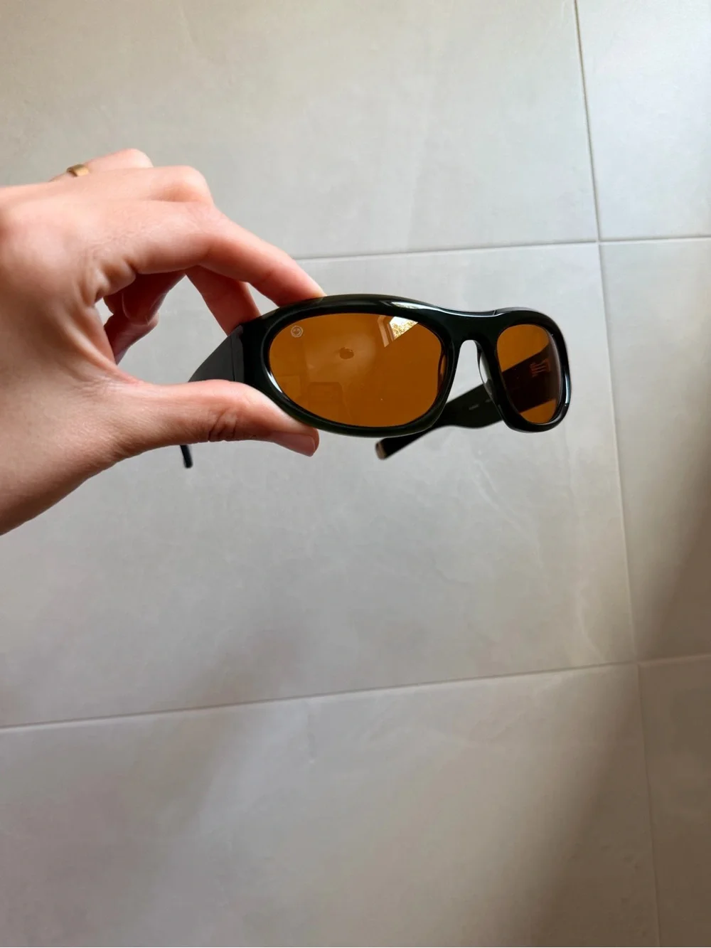 NEW FORK Eyewear Surge FK-16 Sunglasses Green Yellow 60-19-120